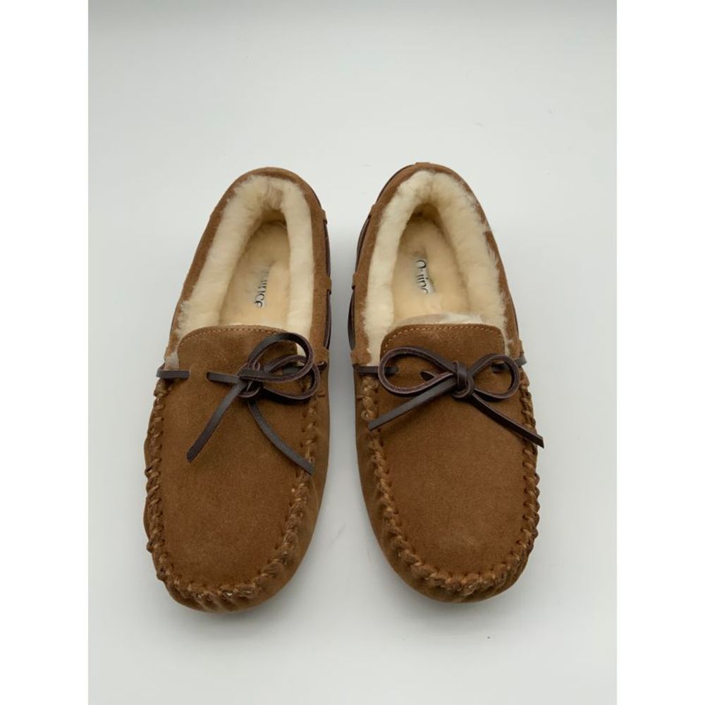 Quince Brown Suede Moccasins